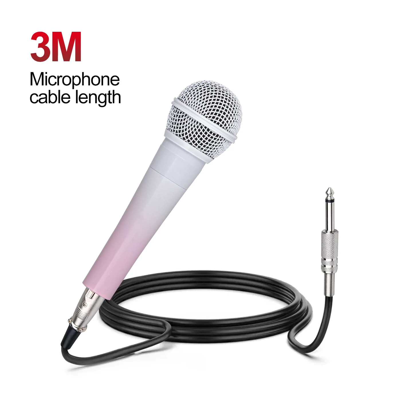 

Heikuding dynamic metal handheld microphone with piano baking varnish for singing karaoke wired Mic