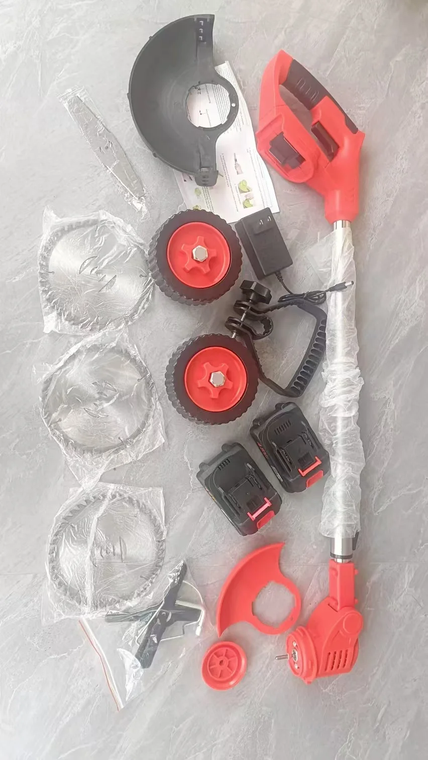 Portable Cordless Lithium Battery Gharge Electric Brush Cutter Rechargeable Garden Pruning Tools for 21V Battery