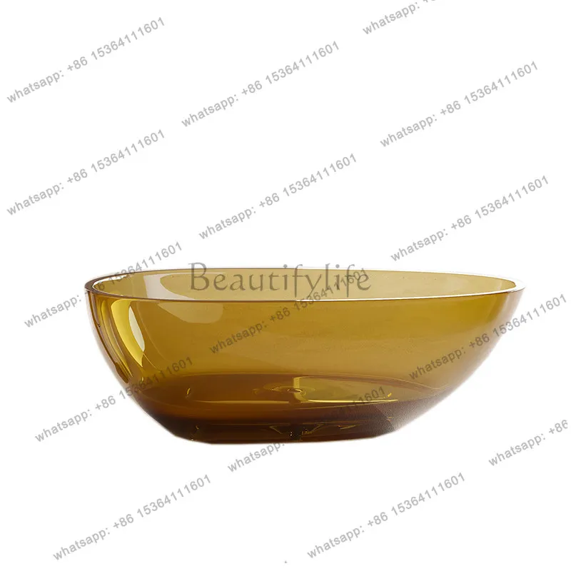 Customized transparent bathtub resin household independent integrated Internet celebrity hotel B & B