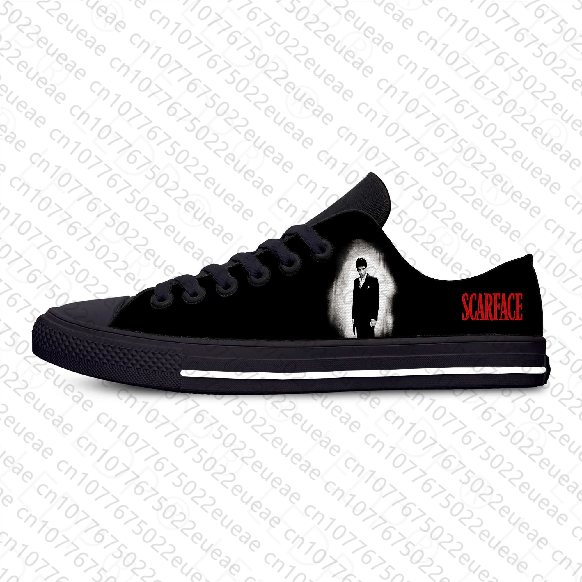 scarface Movie tony montana Classic Fashion Cool Casual Cloth Shoes Low Top Lightweight Breathable 3D Print Men women Sneakers