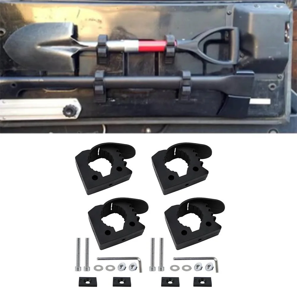 

Roof Rack Shovel Holder Quick Release Rubber Clamp Mount Kit Fits 3-4cm Diameter Tool Handles Roof Rack Shovel Holder