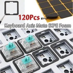 120PCS DIY Keyboard Inter-Axis Foam Shaft Mute IXPE Keyboard Switch Sound Dampener Sheet Silencer Mechanical Switches Foam Pads