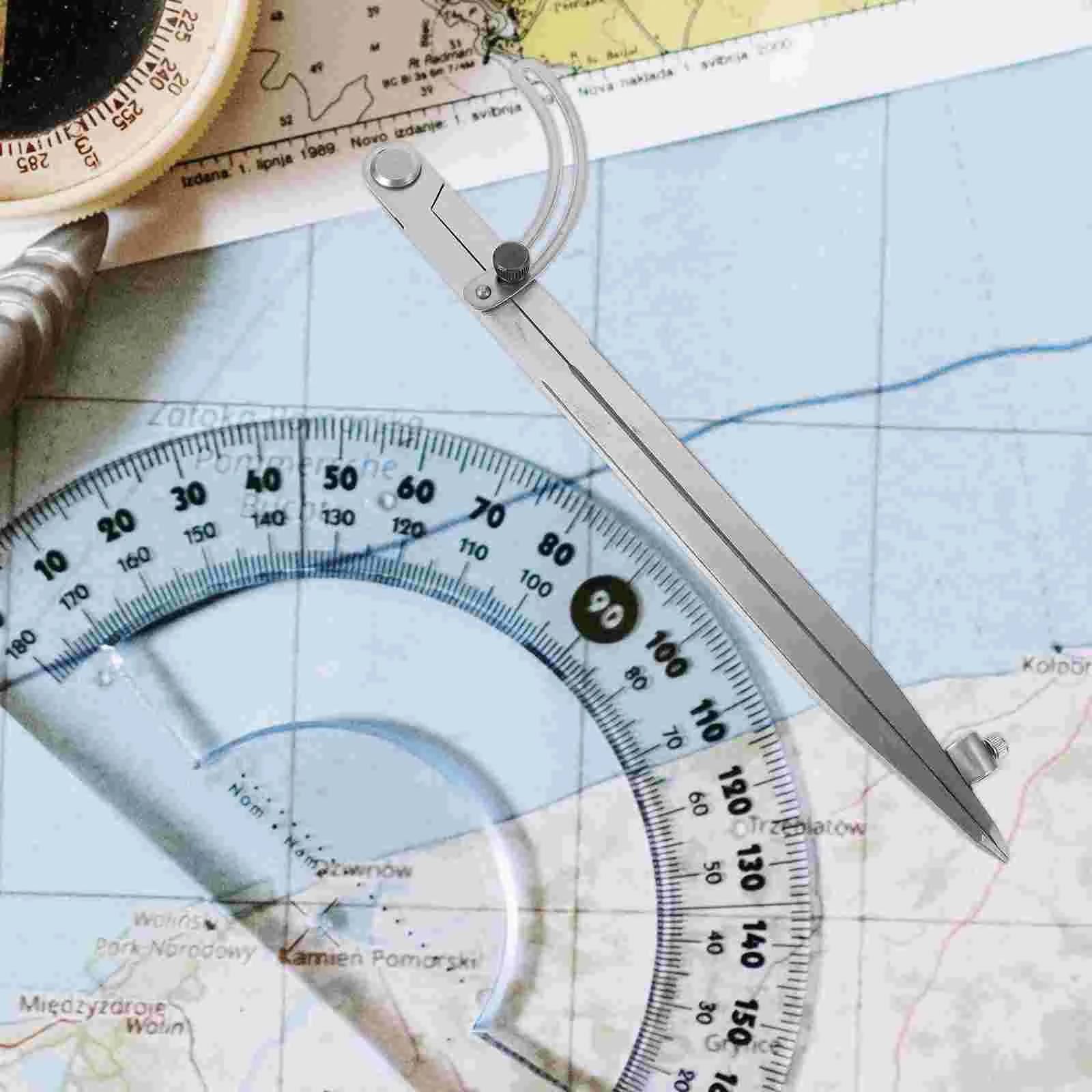 Pied à coulisse en indéosphate à aile, outil de dessin circulaire, compas, ceinture, fer mathématique pour géométrie, travail de calcul
