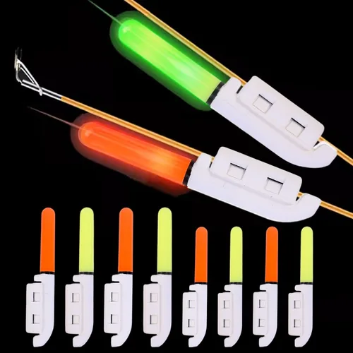 Imagen 2 del producto Caña electrónica de pesca nocturna, palo de luz LED, brillo luminoso, flotador de pesca en roca impermeable, accesorios de aparejos de batería CR322/CR425