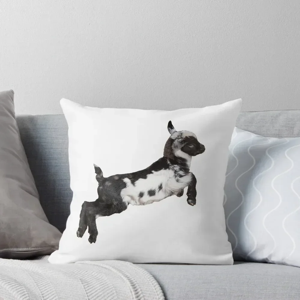 

Bouncing Baby Goat III Throw Pillow pillow cover luxury Pillowcases Bed Cushions pillow cover christmas Sofas Covers