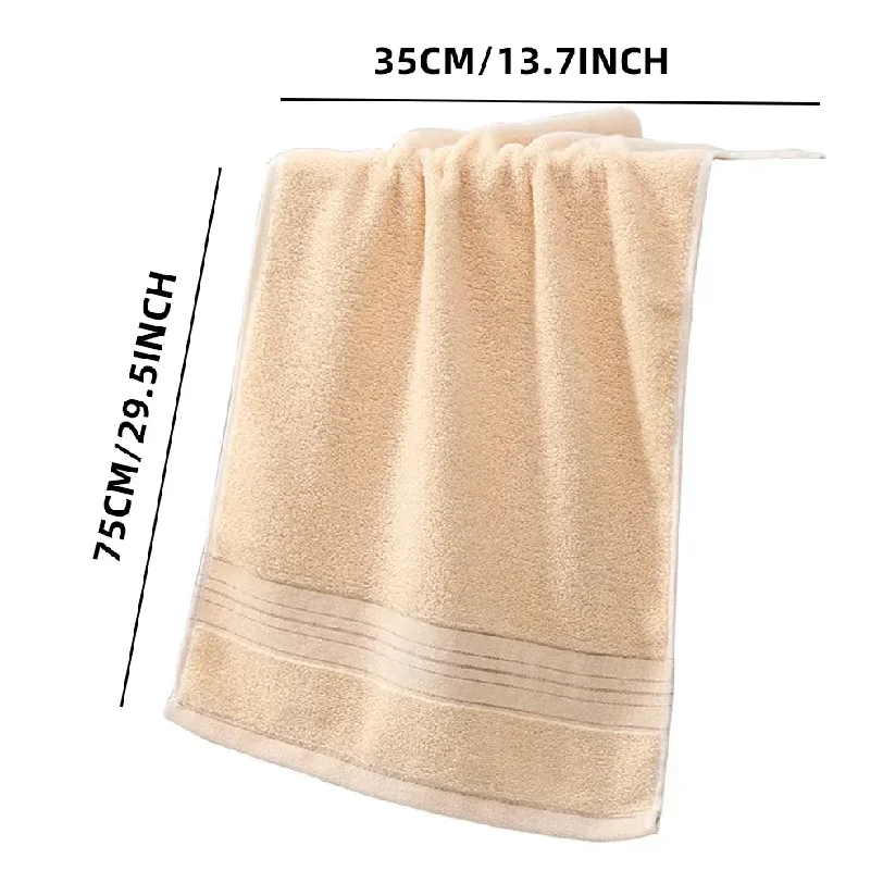 Skin-Friendly Towel - Strong Water Absorption, Solid Color Universal Towel Suitable for Both Adults & Children