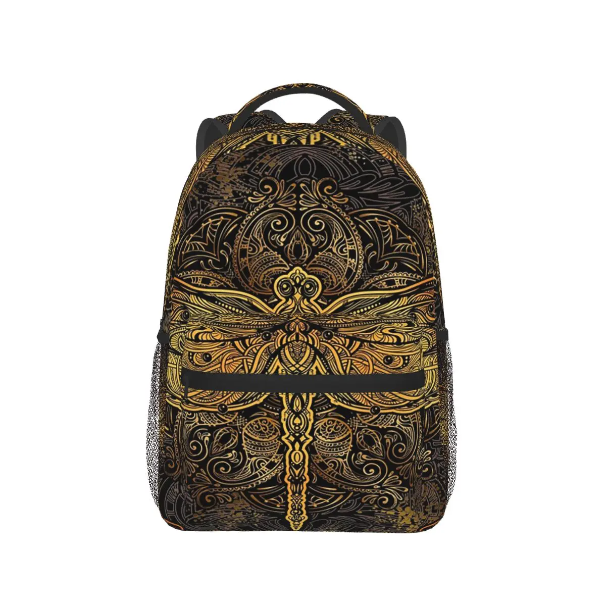 

Colorful Mandala Dragonfly Backpack Hot Sale Daypack Large Capacity Boys Girls BookBag School Bag Shoulder Bags for Men Women