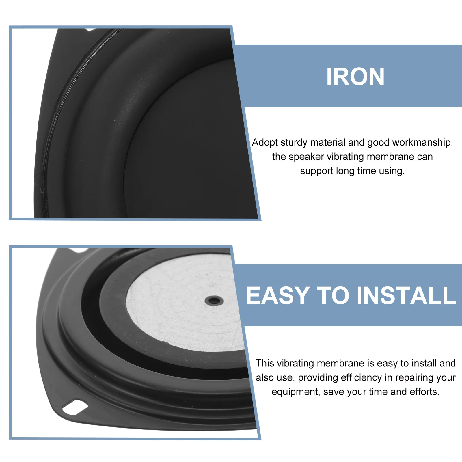 

2pcs 4 Inch Low Frequency Speaker Diaphragm Replacement Bass Vibrating Membrane For Car Audio System Speaker Part Radiator Plate