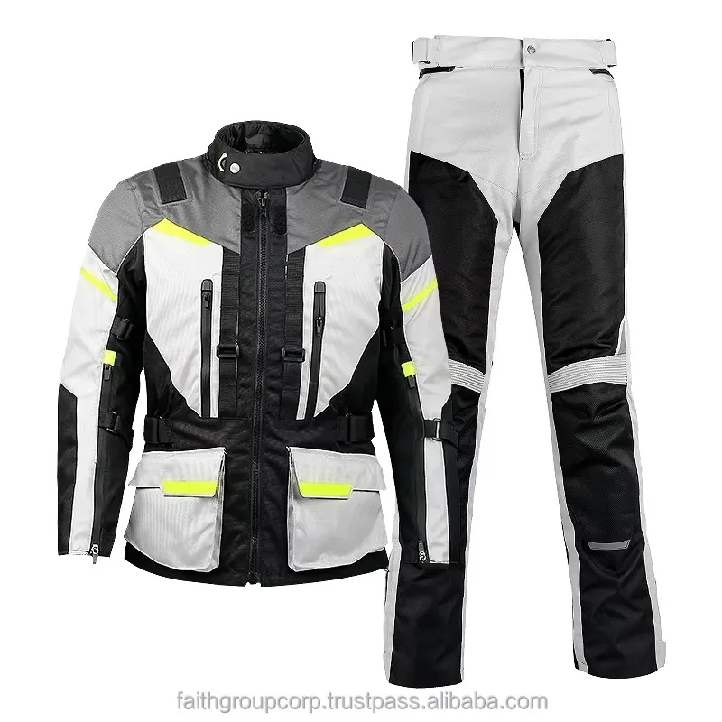 

2025 New Style Motorcycle Jacket Pant Suit Waterproof Motorbike Jacket Moto Motocross Riding Clothing Protective Gear For Winter