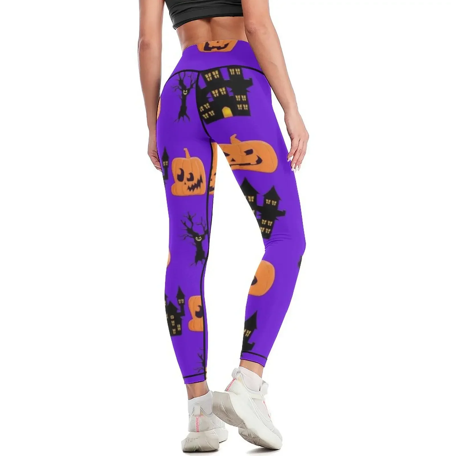 الهالوين الساحرات الجمجمة اليقطين روح الهالوين طماق ركض ل سراويلي حريمي طماق المرأة