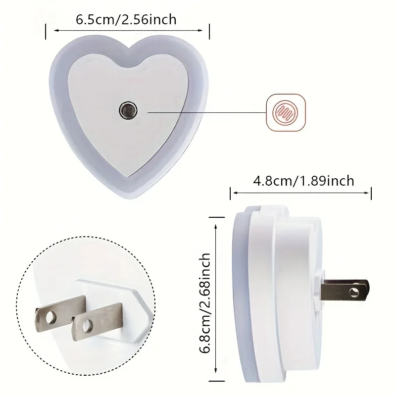 1pc LED Smart Night Light - Energy Efficient, Plug-in Indoor Lighting for Hallway, Bedroom, Kitchen, Stairway Perfect Gift