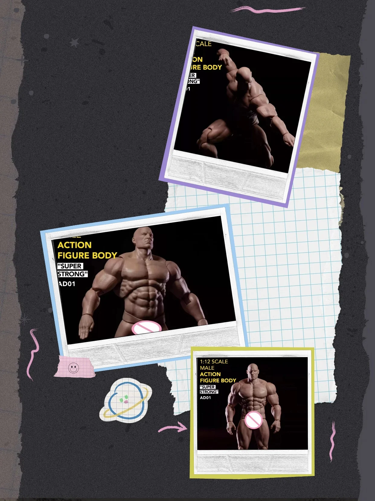 

В наличии: MUFF ADAM AD01, масштаб 1/12, мужская фигурка скульптора в стиле комиксов, с сильными мускулами, пустое тело, подходит для 6-дюймовых экшн-фигурок, модель для фанатов и DIY-проектов.