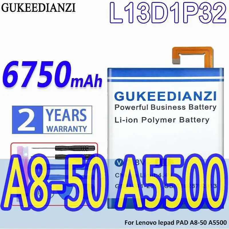 

Battery L13D1P32 6750Mah For Lenovo Tab S8 S8-50 S8-50L S8-50LC S8-50F 2 A8-50 A5500 A8-50F A8-50LC TAB3 8 TB3-850F TB3-850M