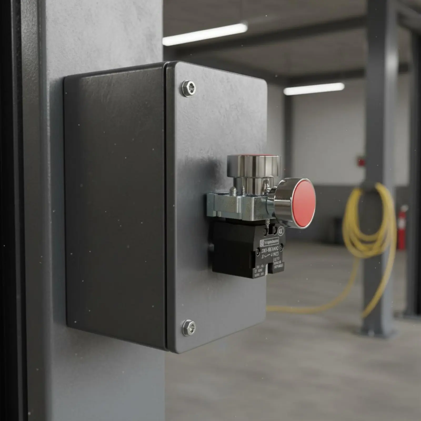 

Car Lift Button Switch Sturdy Metal Body Lift Raise & Lower Button Hoist Controller Easy to Press Industrial Control