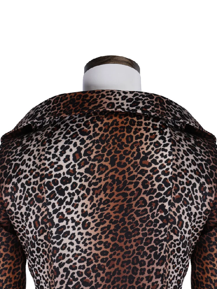 Loween drôle film personnage hôte cinquième Cosplay deuxième jeu Costume imprimé léopard tenue femme étudiant orm