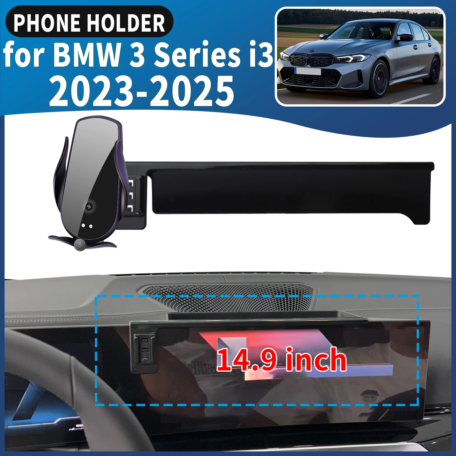 

fit for BMW 3 Series i3 2023 2024 2025 Car Phone Holder Mount Vehicle-Specific GPS Navigation Easy Installation accessoires