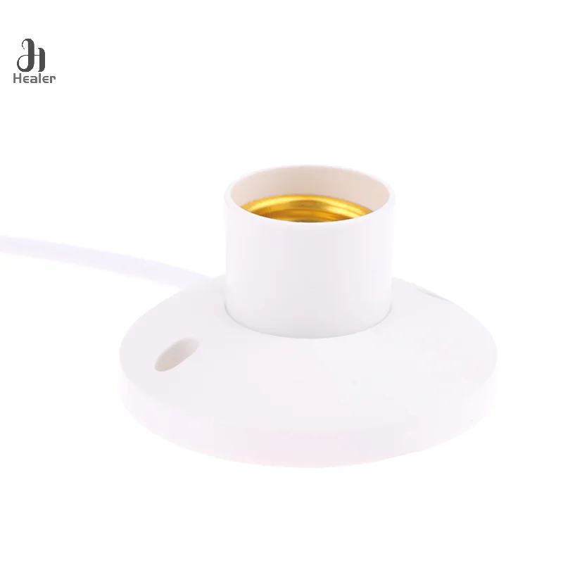 EU LED Stand Lamp Holder E27 Bulb Plug Dome Socket With Cable Base For Table Light Night Stands Lampholder Accessories
