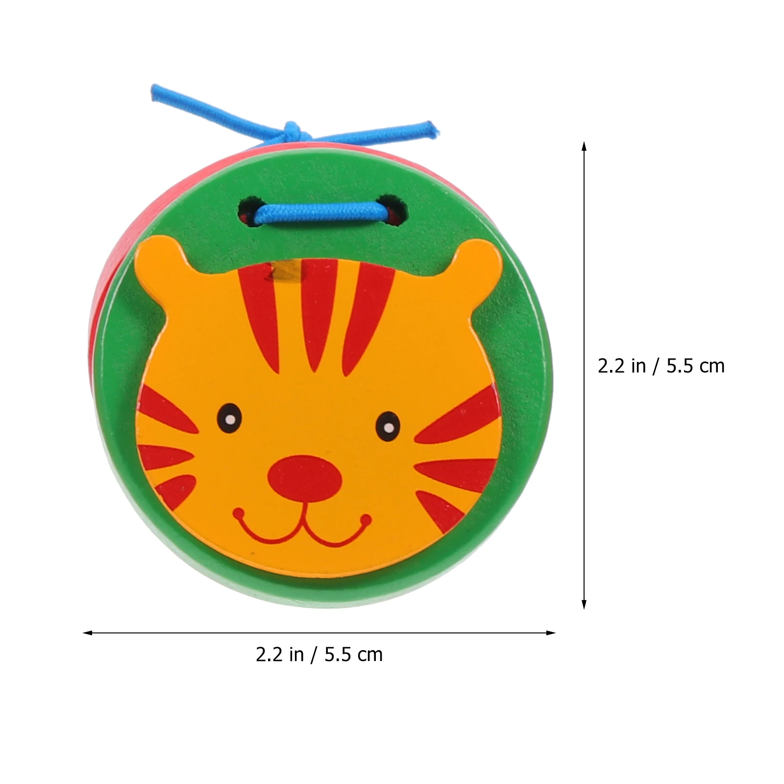 7 pezzi nacchere animali giocattoli per bambini strumenti musicali per bambini strumenti rotondi per bambini in legno per bambini