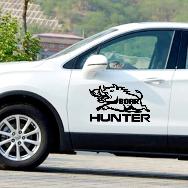 Hunt Boar Decal Hunting Dog Shotgun Sticker Hollow Sticker Hunter Car Window Vinyl Decal Funny Poster Motorcycle