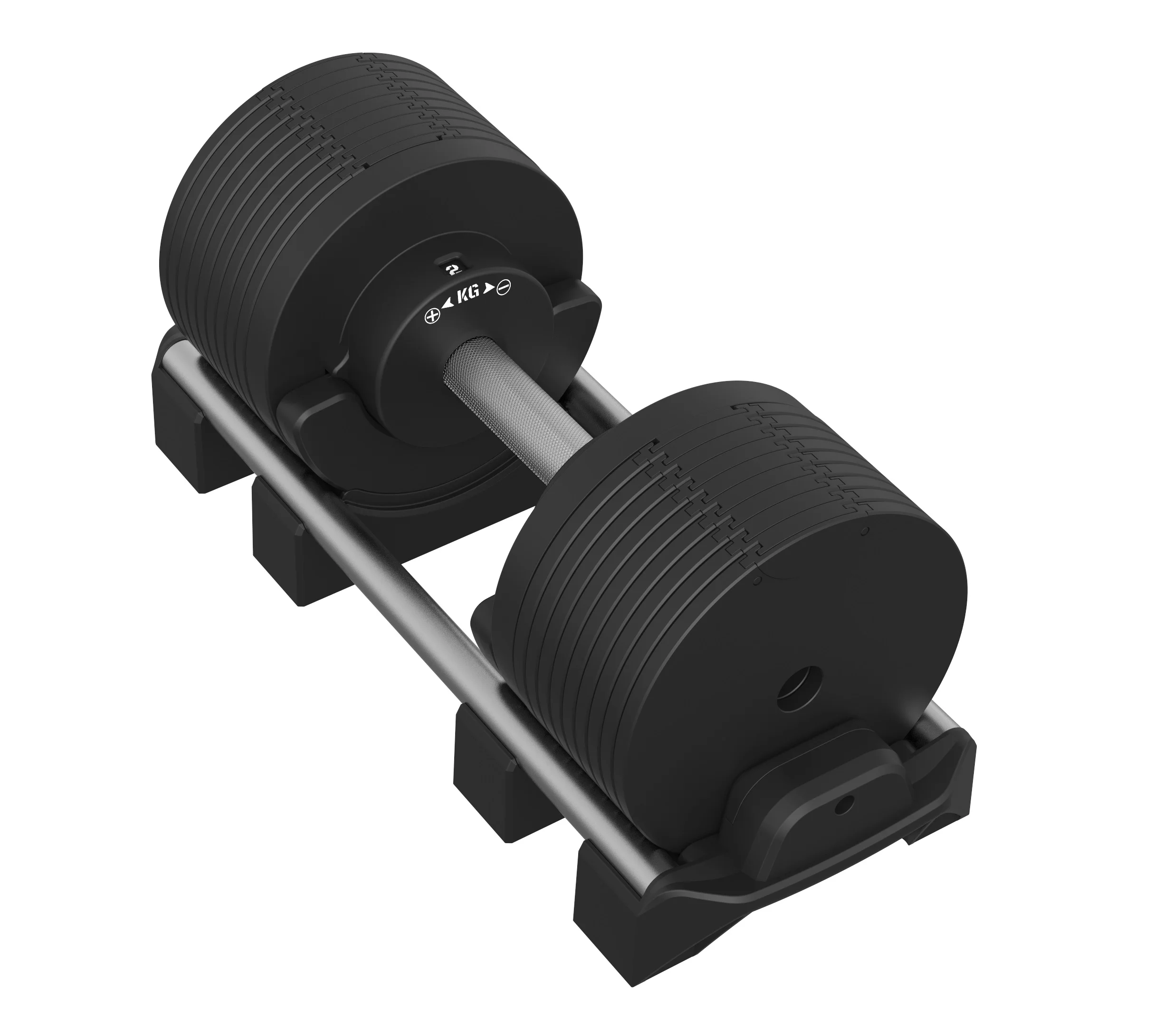 New Manual Rotating Handle Dumbbell 88 LBS Fitness Equipment Gym Weight 40KG Adjustable Dumbbell Set