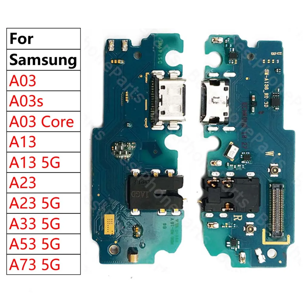 

Charging Port Charge Board For Samsung Galaxy A03s A03 Core A13 A23 A33 A53 A73 5G Plate Ribbon Socket Usb Connector Phone Parts