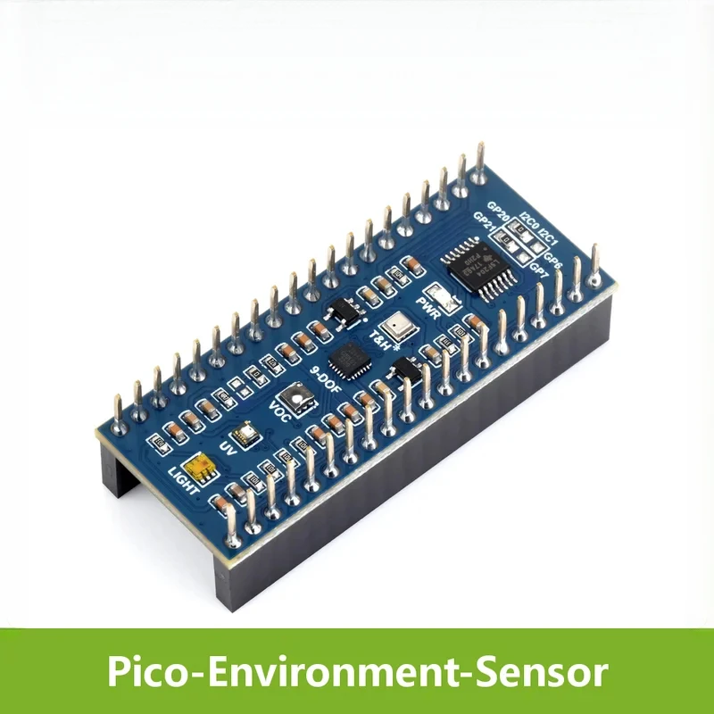 Environment Sensors Module Raspberry Pi Pico,I2C Bus,Onboard TSL25911FN Digital Ambient Light/ BME280/ICM20948 Motion Sensor