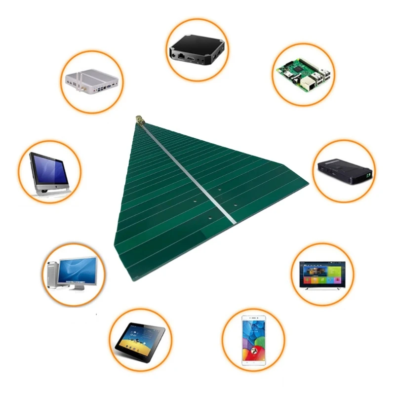 Log Periodic Antenna 600-6000MHz Wideband Communication Solution Printed Circuit Board Log Periodic Antenna Durable