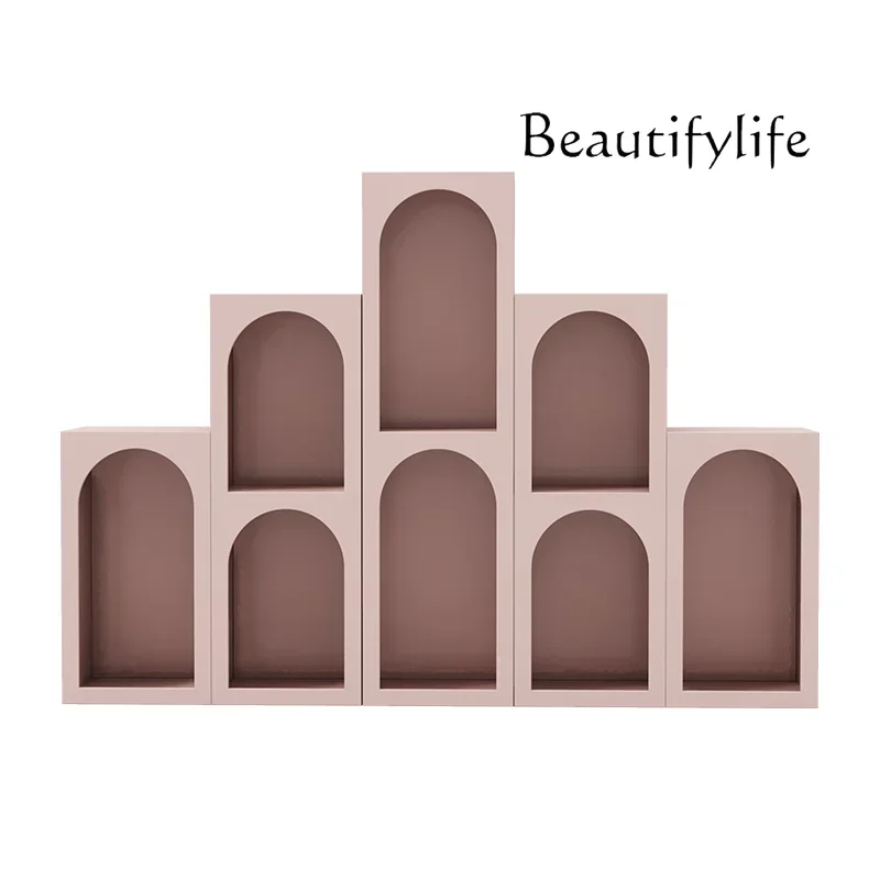 

l скандинавская краска для выпечки, креативная книжная полка, многофункциональный простой входной декоративный шкаф