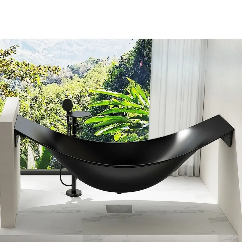 Suspended Hammock Bathtub Hotel Homestay Suspended Artificial Stone Bathtub