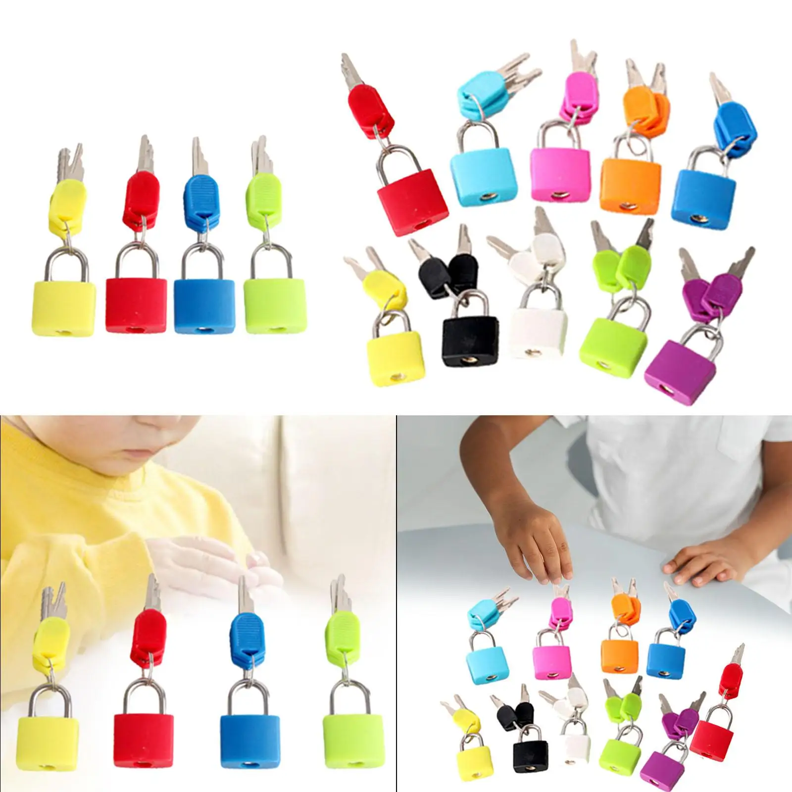 Kids Learning Locks Montessori Material Color Matching Lock Set for Children