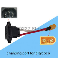 Electric Scooter Battery Charging Interface Battery Power Cable Charging Socket Citycoco Battery Cable