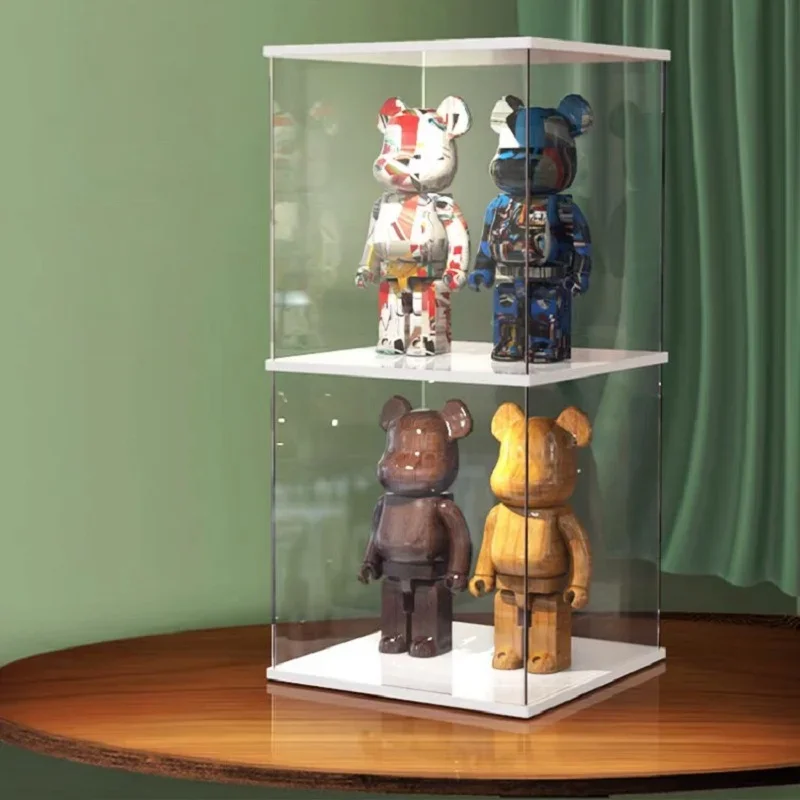 1 Piece of Clear Acrylic Figure Display Cabinet for Collections, Storage Box with Door for Toys, Car Models Showcase