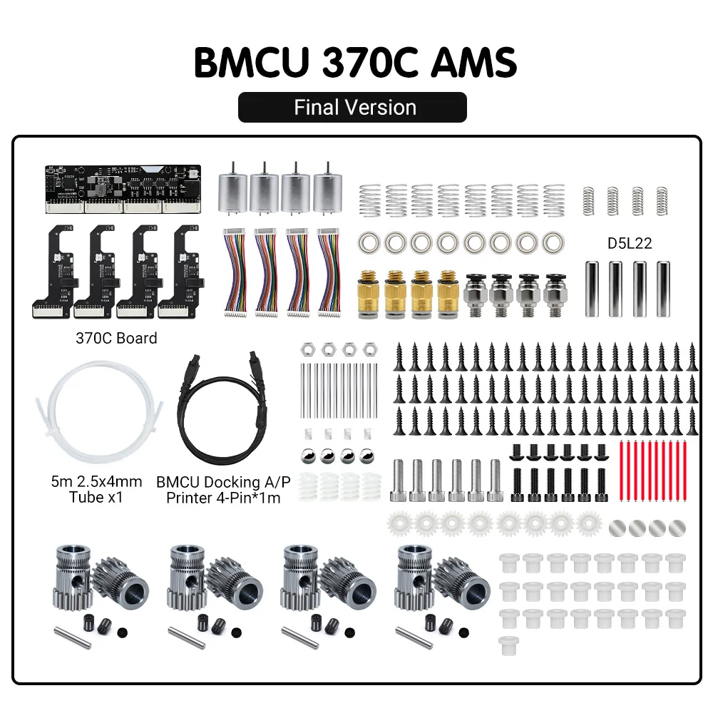Latest BMCU 370C AMS Lite Auto Refill Farm Unit 4Channel with