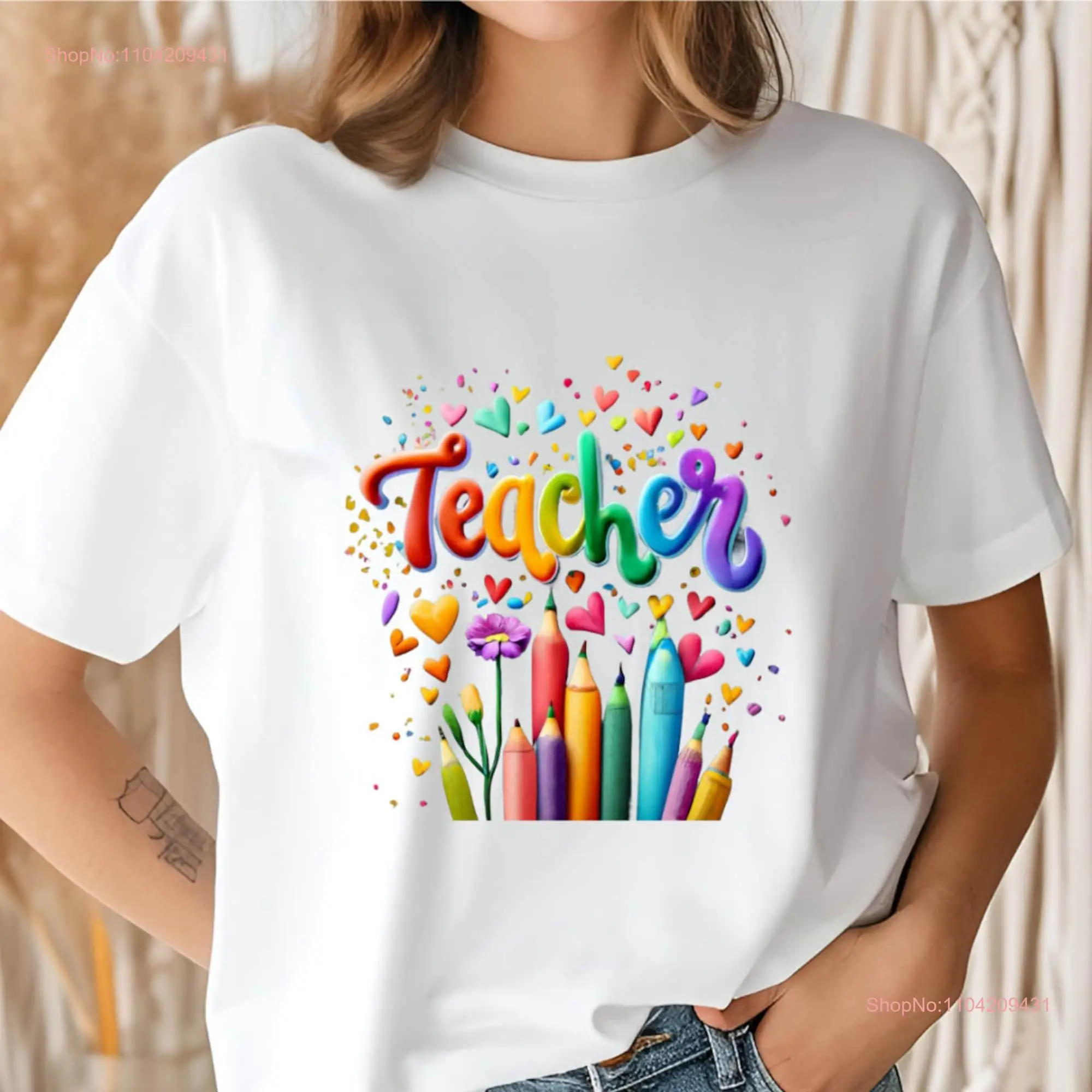 Teacher T shirt Design Vector Clipart long or short sleeves