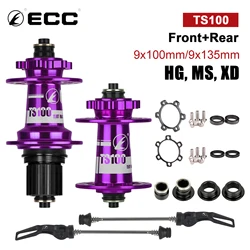 ECC Bike Hub 150T Planet Gear Boost 15x110mm TS100 4 Bearing Ultra Lubricant Noisy Cube Downhill Bike Accessories MTB 32 Holes