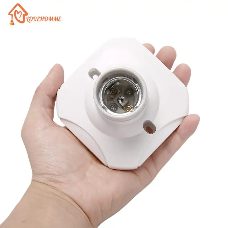 1PC E27 Lamp Holder E27 Bulb Holder Lamp Socket Ceramic Lamp Bulb Socket Lamp Base 2 Styles Wholesale High Quality