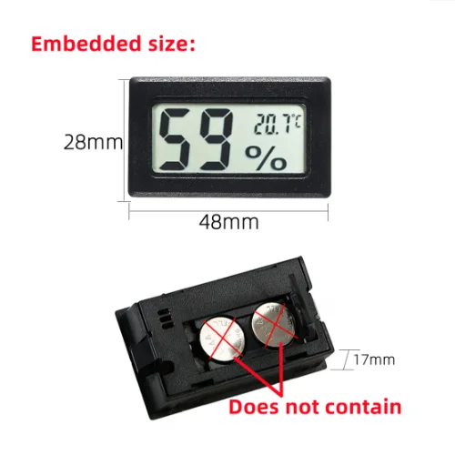 Mini Digital LCD Indoor Convenient Temperature Sensor Hygrometer Meter for Fish Tank Water Temperature Sensor