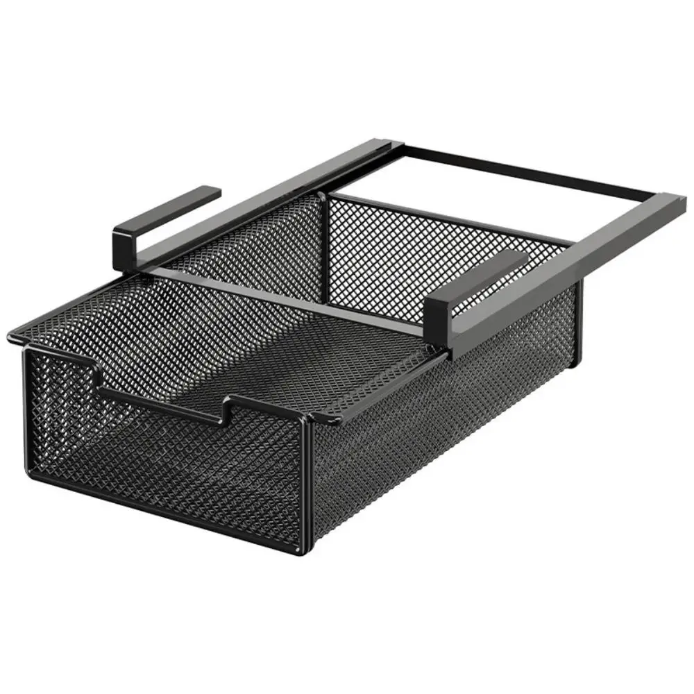 

Large Capacity Underwear Storage Basket Under Shelf Pure Color Wardrobe Organizer Under Cabinet Basket Design