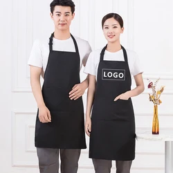 Hospitality Mandiles Women's Apron for Kitchen,Adjustable Men's Grill Apron Customization Logo,Nail Beauty Studio Bibs Apron