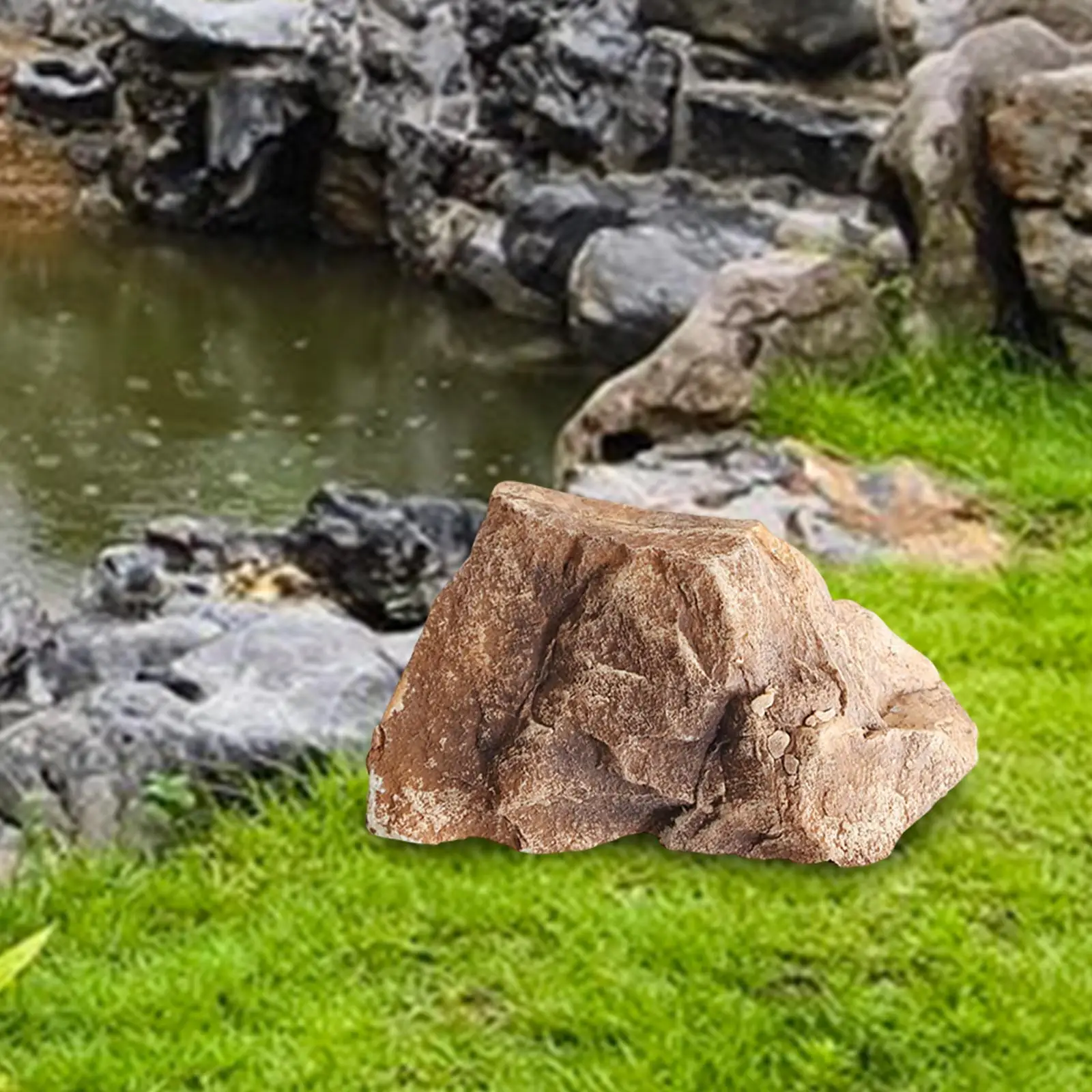 Artificial Rock Lightweight Versatile Sandstone Landscape Natural Texture for Community Courtyard Yard Backyard Decorating Parks