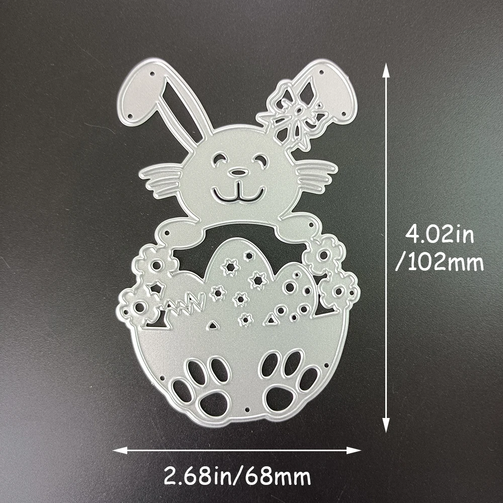 Happy Easter Metal Cutting Dies For DIY Scrapbooking Decoretive Craft Die Cut Embossing Card Make Stencil