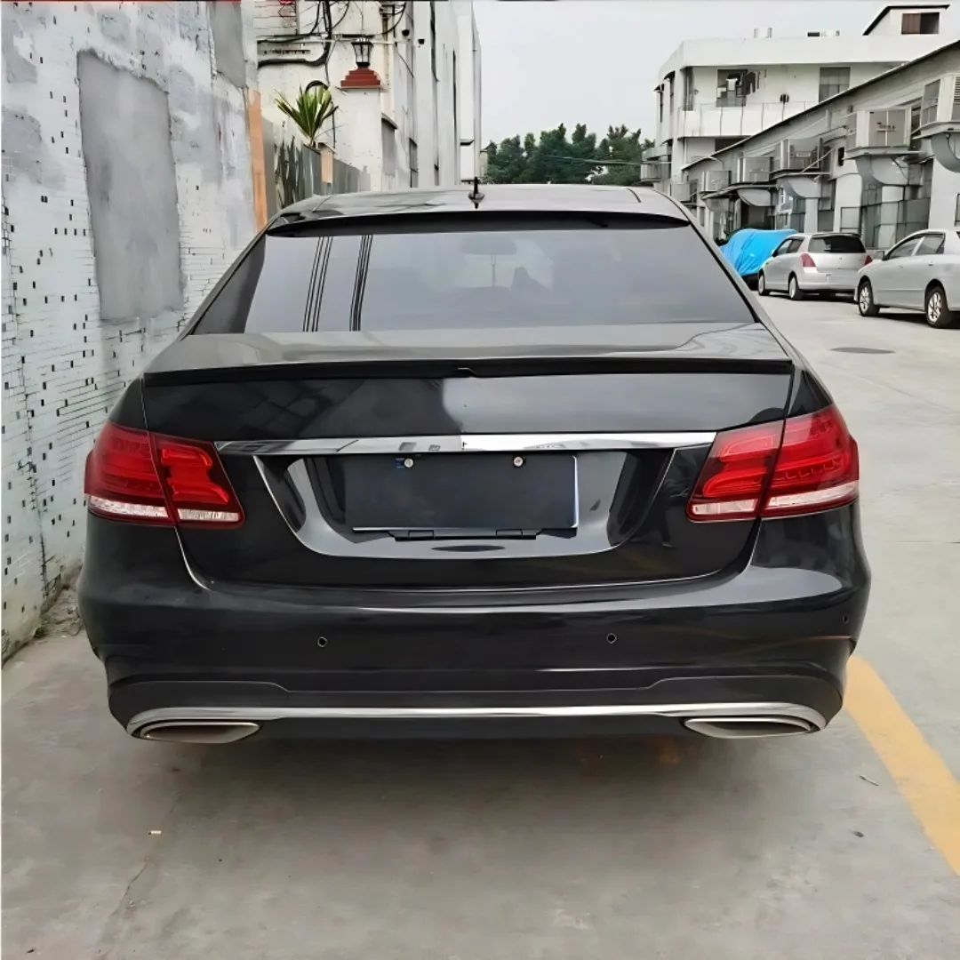For Mercedes-Benz E Class W212 4-door 2009-2015 Rear Roof Spoiler Wing Tail Splitter Tuning Accessories Body Kit Air Deflector view 3