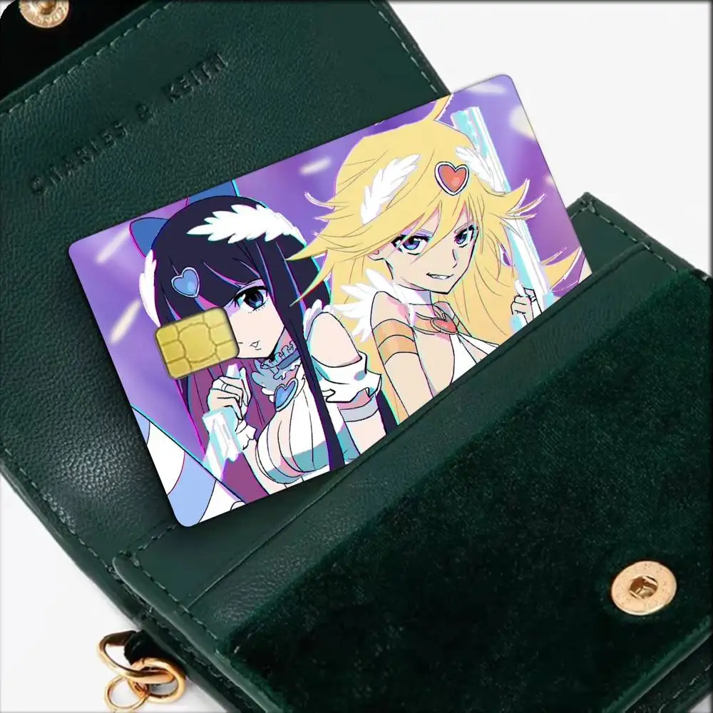 Panty Stocking with Garterbelt Waterproof Film Skin Cover Credit Card Stickers Debit Front Bank Bus Pass
