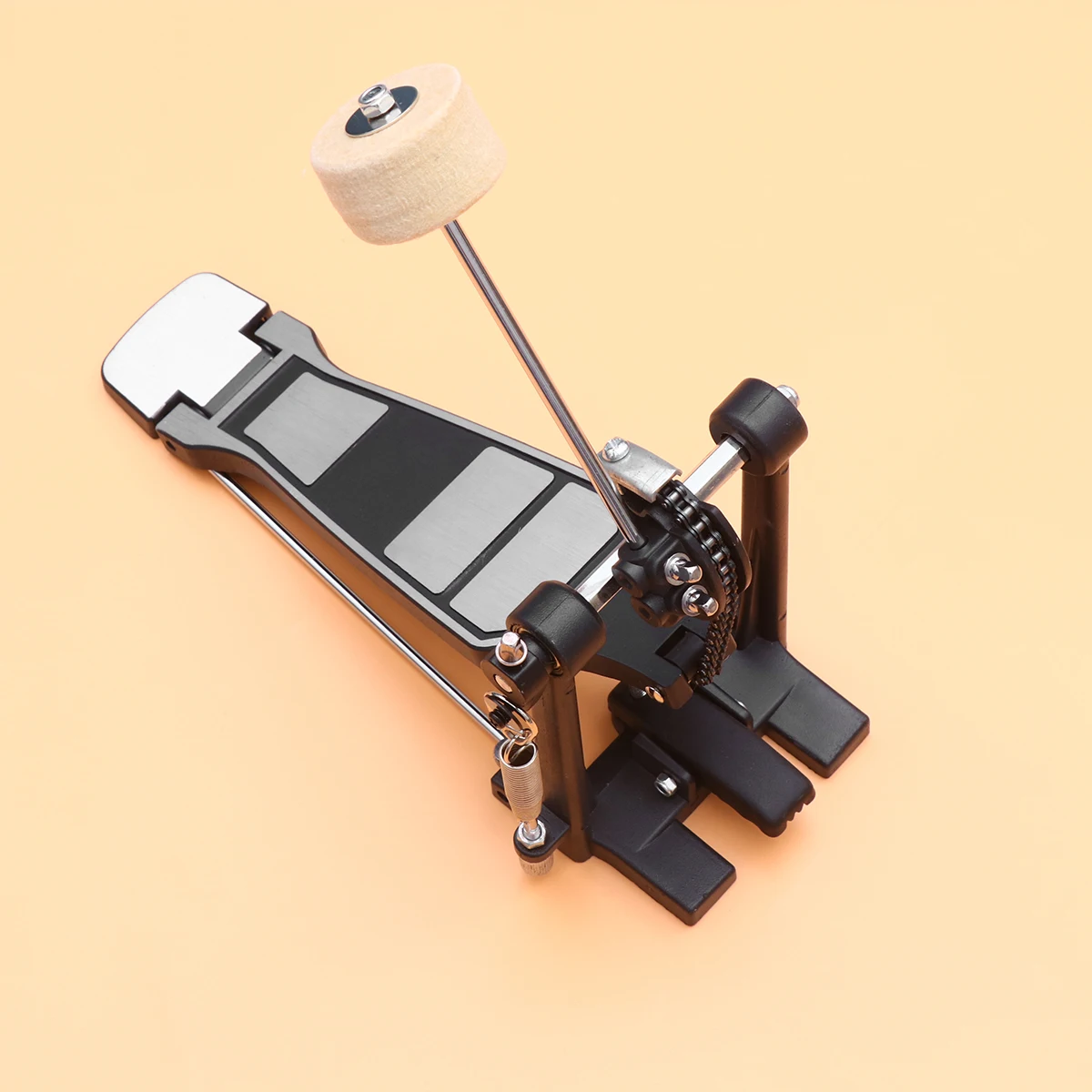 

Single Drum Foot Pedal Metal Heavy Duty Replacement Bass Drum Kick Pedal for Professional Drummers Sturdy Durable