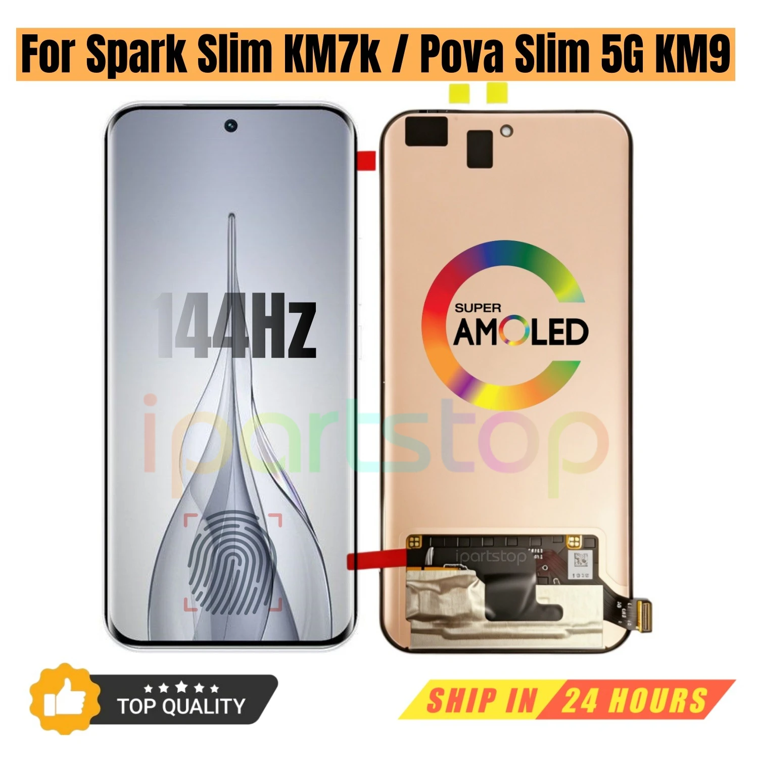iprats-replacement-display-for-tecno-spark-slim-km7k-pova-slim-5g-km9-144hz-amoled-touch-screen-assembly-oem-all-functions