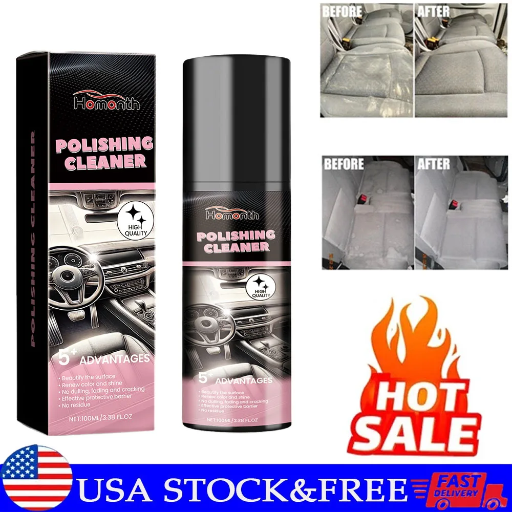 

100 мл полировальный очиститель салона автомобиля, средство для детализации и очистки салона автомобиля - США