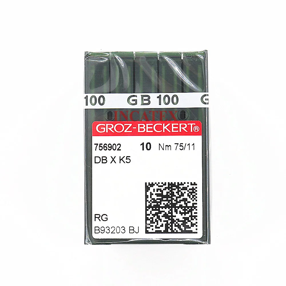 100 sztuk oryginalnych igieł do haftu Groz Beckert RG DBXK5 Nm 65/9 70/10 75/11 80/12 do hafciarki Tajima Barudan SWF