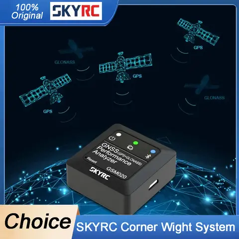 Analizador SKYRC GSM020 GNSS, medidor de velocidad GPS con aplicación Bluetooth para coche RC, Dron, helicóptero, herramienta de prueba de rendimiento FPV