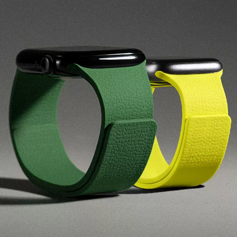 Tali untuk Apple Watch ultra3/2/1 49mm 45/42/46mm 40mm 41mm 2025 Gelang olahraga silikon magnetik baru seri 11 10 9 8 7 6 5 4 SE