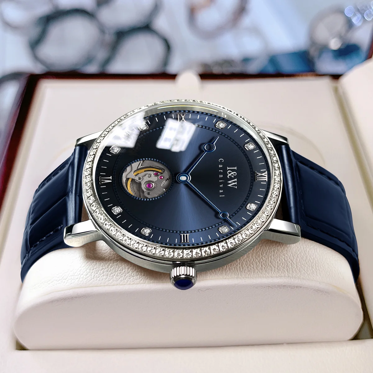 

Carnival Brand I&W High-end Series 8.5 MM Ultra-thin Mechanical Watch Men Luxury Sapphire MIYOTA Movement Automatic Watches Mens